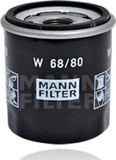 Mann-Filter W 68/80 - Filtro olio autozon.pro