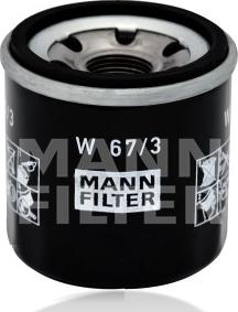 Mann-Filter W 67/3 - Filtro olio autozon.pro