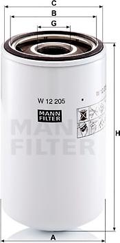 Mann-Filter W 12 205 - Filtro olio autozon.pro