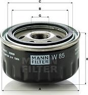 Mann-Filter W 85 - Filtro olio autozon.pro