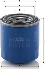 Mann-Filter W 8017 - Filtro olio autozon.pro