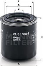 Mann-Filter W 815/81 - Filtro olio autozon.pro