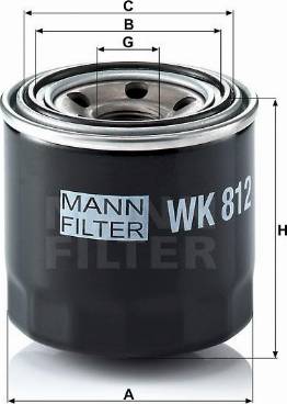 Mann-Filter W 812 - Filtro olio autozon.pro