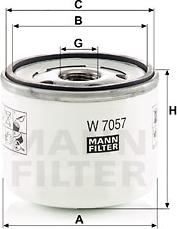 Mann-Filter W 7057 - Filtro olio autozon.pro