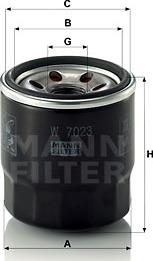 Mann-Filter W 7023 - Filtro olio autozon.pro