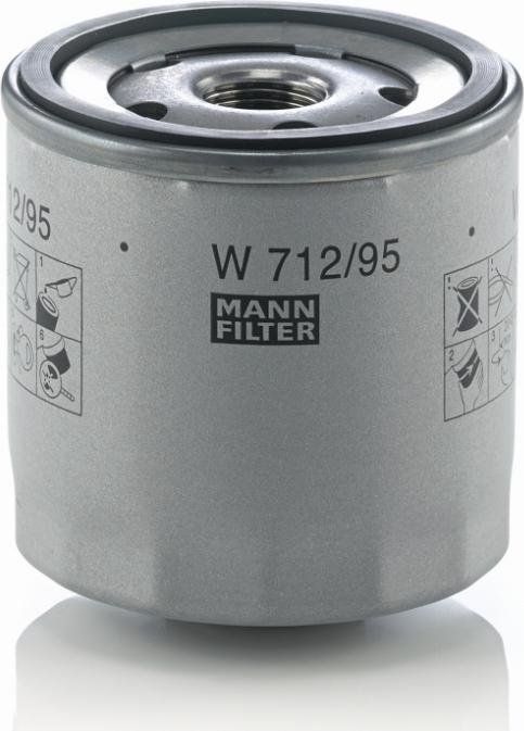 Mann-Filter W 712/95 - Filtro olio autozon.pro