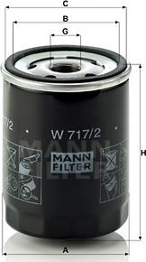 Mann-Filter W 717/2 - Filtro olio autozon.pro