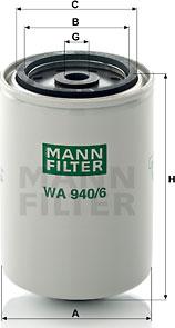 Mann-Filter WA 940/6 - Filtro refrigerante autozon.pro