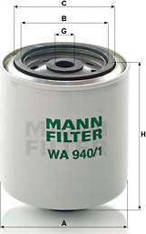 Mann-Filter WA 940/1 - Filtro refrigerante autozon.pro