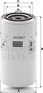 Mann-Filter WA 940/7 - Filtro refrigerante autozon.pro