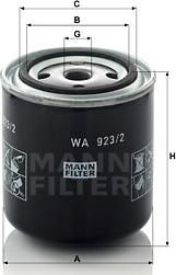 Mann-Filter WA 923/2 - Filtro refrigerante autozon.pro