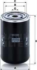 Mann-Filter WD 940 - Filtro olio autozon.pro