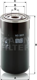 Mann-Filter WD 950/4 - Filtro idraulico, Cambio automatico autozon.pro