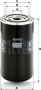 Mann-Filter WD 950/2 - Filtro idraulico, Cambio automatico autozon.pro