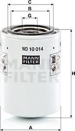 Mann-Filter WD 10 014 - Filtro, Sistema idraulico di lavoro autozon.pro