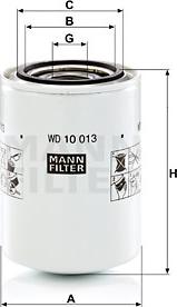 Mann-Filter WD 10 013 - Filtro, Sistema idraulico di lavoro autozon.pro