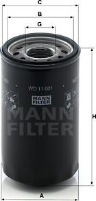 Mann-Filter WD 11 001 - Filtro, Sistema idraulico di lavoro autozon.pro