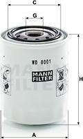 Mann-Filter WD 8001 - Filtro, Sistema idraulico di lavoro autozon.pro