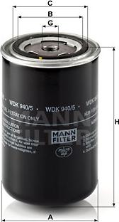 Mann-Filter WDK 940/5 - Filtro carburante autozon.pro