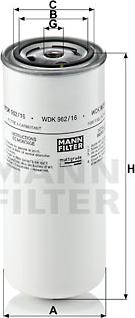 Mann-Filter WDK 962/16 - Filtro carburante autozon.pro