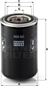 Mann-Filter WDK 925 - Filtro carburante autozon.pro