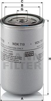 Mann-Filter WDK 719 - Filtro carburante autozon.pro