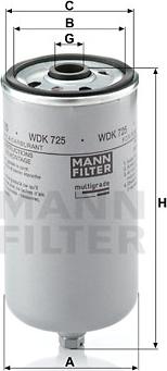 Mann-Filter WDK 725 - Filtro carburante autozon.pro