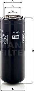 Mann-Filter WH 980/3 - Filtro olio autozon.pro