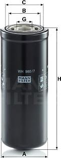 Mann-Filter WH 980/7 - Filtro, Sistema idraulico di lavoro autozon.pro