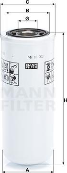 Mann-Filter WH 10 003 - Filtro, Sistema idraulico di lavoro autozon.pro