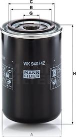 Mann-Filter WK 940/42 - Filtro carburante autozon.pro