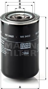 Mann-Filter WK 940/2 - Filtro carburante autozon.pro