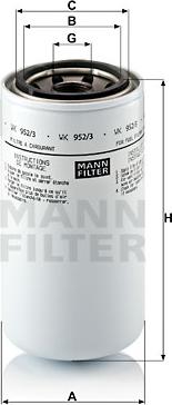 Mann-Filter WK 952/3 - Filtro carburante autozon.pro