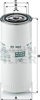 Mann-Filter WK 962/4 - Filtro carburante autozon.pro