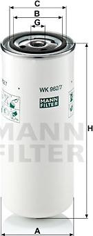 Mann-Filter WK 962/7 - Filtro carburante autozon.pro