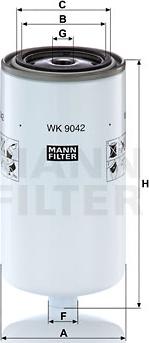 Mann-Filter WK 9042 x - Filtro carburante autozon.pro