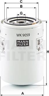 Mann-Filter WK 9059 - Filtro carburante autozon.pro