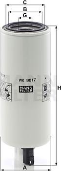 Mann-Filter WK 9017 x - Filtro carburante autozon.pro