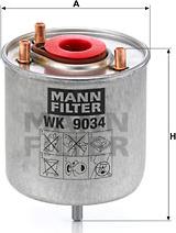 Mann-Filter WK 9034 z - Filtro carburante autozon.pro