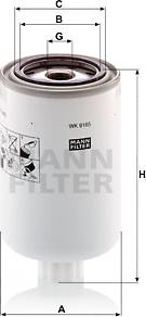 Mann-Filter WK 9165 x - Filtro carburante autozon.pro