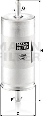 Mann-Filter WK 413 - Filtro carburante autozon.pro