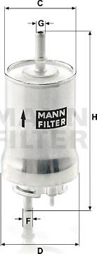 Mann-Filter WK 59 x - Filtro carburante autozon.pro