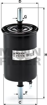 Mann-Filter WK 55/2 - Filtro carburante autozon.pro