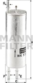 Mann-Filter WK 513/3 - Filtro carburante autozon.pro