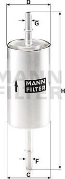 Mann-Filter WK 512/1 - Filtro carburante autozon.pro