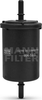 Mann-Filter WK 58/3 - Filtro carburante autozon.pro