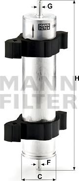 Mann-Filter WK 521/2 - Filtro carburante autozon.pro