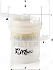 Mann-Filter WK 52 - Filtro carburante autozon.pro