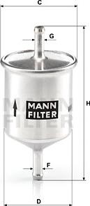 Mann-Filter WK 66 - Filtro carburante autozon.pro