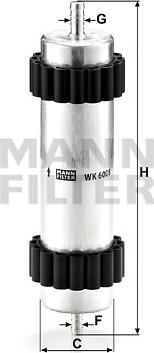 Mann-Filter WK 6008 - Filtro carburante autozon.pro